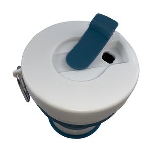 20oz Portable Purple Silicone Collapsible <b>Insulated</b> Drinkware Foldable Hot/Cold Water <b>Cup</b> <b>with</b> <b>Lid</b> for Traveling - Product Image 5