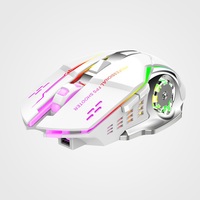 BAJEAL Sport Gaming Racing Charging 7-color Backlight Breath Comfort Gamer Mice Rechargeable Wireless Gaming Mouse