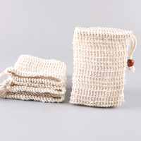 Petites pochettes à base de plantes écologiques de 10x14 cm, sacoches à savon en coton et Jute