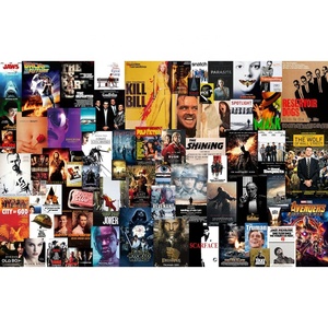 Carta da Parati con Stampa Digitale per Decorazione Murale con Collage di Poster Cinematografici - Product Image 5