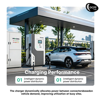 Chargeur rapide DC Penoda 120 kW avec certificat CE, indice de protection IP55, CCS2, extérieur, nouveau, moniteur de charge intelligent, double port, chargeur de véhicule électrique