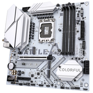 Nouvelle arrivée BATTLE-<span class=keywords><strong>AX</strong></span> <span class=keywords><strong>B760M</strong></span>-WHITE WIFI V20 14e/13e/12e génération LGA 1700 Slot <span class=keywords><strong>DDR4</strong></span> 128 Go M.2&SATA M-ATX Carte mère de jeu - Product Image 3
