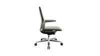 Luxe dossier haut ergonomique haute qualité cadre en métal bureau et chaise ensemble PU cuir bureau rembourré chaise