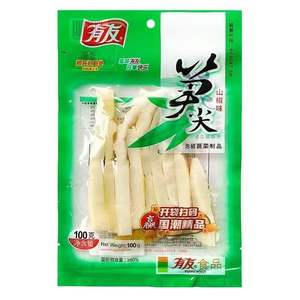 Острые соленые консервированные корни бамбука Youyou, нарезанные, 100 г, с красным маслом, хрустящие, вакуумная упаковка, готовые к употреблению - Product Image 5