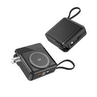 5 Pengisi Daya Nirkabel Cepat Terlaris dalam 1 Paket, Power Bank QC 3.0, Pengisi Daya Dinding USB PD 20W, Adaptor Daya Perjalanan dengan 2 Kabel Terpasang