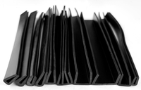 Bande d'étanchéité flexible en caoutchouc EPDM/PVC en forme de U Mikang King pour protection des bords, verre, plaque métallique, découpe personnalisable