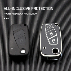Cover per Chiavi Auto in TPU per FIAT 500, Panda, Idea, Stilo, Ducato, Punto, Bravo, Grande, Minibus, <span class=keywords><strong>Doblo</strong></span>, <span class=keywords><strong>Accessori</strong></span> Protettivi per Telecomando - Product Image 4