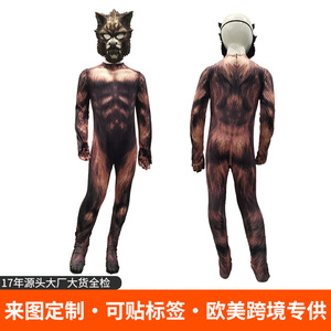 Costume de clown en fibre de polyester, unisexe, design personnalisé pour Halloween, jeu d'évasion, cosplay, combinaison intégrale - Product Image 5