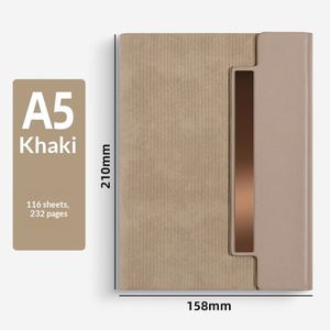 Libreta Promocional Personalizada de Cuero Premium Hecha a Mano con Cierre Magnético, Tapa Blanda y Diseño de Tres Pliegues - Product Image 4