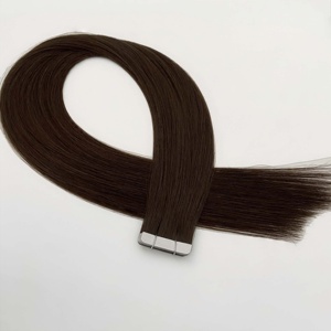 Extensiones de Cabello Adhesivas Invisibles Rusas Finas 2025 al por Mayor para Salón, Cabello Humano Virgen 1b con Cutícula Alineada, Cinta Adhesiva de Cabello Natural - Product Image 5
