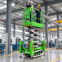 5M 6M 8M Arbeitshöhe Selbstfahrende Elektrische Plattform-Raupenhebebühne mit Hydraulischer Scherenhebebühne