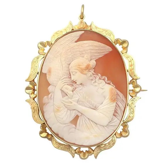 Pendentif broche pour femmes, fabrication de bijoux, pierres précieuses, dos plat, beauté, tête de dame, coquille d'agate, Cabochons camée