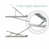 Support pour ordinateur portable en aluminium pliable et réglable, bureau portable pour ordinateur portable, support de table pour ordinateur portable