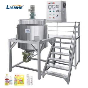 Tanque do misturador 1000 L líquido Tanque mistura do sabão líquido químico que faz a máquina Tanque químico líquido cosmético do equipamento de mistura