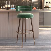 Tabouret de bar en tissu, style nordique minimaliste, luxe léger, idéal pour Instagram, personnalisable, en bois massif, esthétique haut de gamme, pour bar à domicile