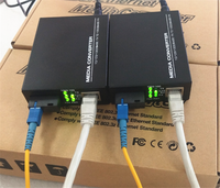 Gigabit 10/100/1000base Ethernet 1 SC medya dönüştürücü Rj45 tek Fiber