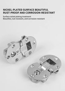 Charnière en alliage de zinc à 180 degrés, réglable, pour <span class=keywords><strong>table</strong></span> pliante, charnière dissimulée pour <span class=keywords><strong>table</strong></span> basculante, charnière ronde – Vente chaude - Product Image 5