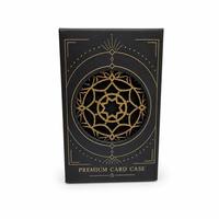 Jeu de cartes d'enquête de marque KJ Premium, jeu de société en carton texturé lin noir 310GSM, boîte rigide personnalisée OEM/ODM, familial et écologique