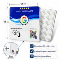 Carte de visite pour les réseaux sociaux, RFID 13,56 MHz, étiquette de paiement NFC pour les restaurants et le commerce de détail - Mini étiquette étanche