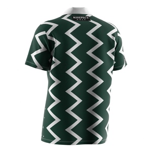 Oem Sublimation Short Sleeve Casual Tshirt Fitted Mens Polyester Sublimation Golf Shirt Zip Polo Shirts for Men - Product Image 2