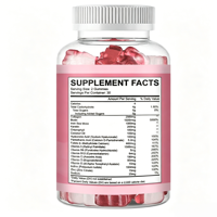 Gummies de collagène sans sucre avec biotine, algues marines, multivitamines, saveur fraise, complément alimentaire pour les cheveux, les ongles et la peau