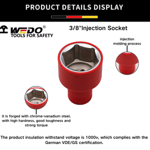 ใบรับรอง wedo VDE GS AC 1000V <span class=keywords><strong>Dr</strong></span>. 3/8 "ซ็อกเก็ตฉนวน - Product Image 4