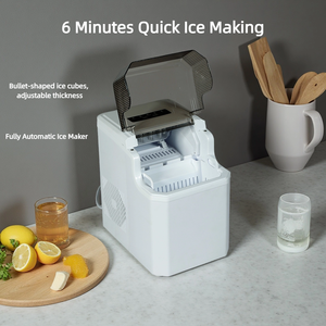Tự động Countertop điện <span class=keywords><strong>Ice</strong></span> Cube <span class=keywords><strong>Maker</strong></span> Máy 9 khối 2 Viên Đạn kích thước cho khách sạn nhà hàng xe ngoài trời Sử dụng cho hộ gia đình - Product Image 4