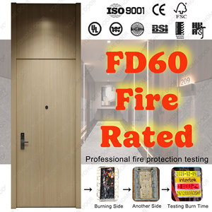 <span class=keywords><strong>ประตู</strong></span>กันไฟมาตรฐานอังกฤษ ได้รับการรับรองมาตรฐาน CE ทนไฟ 60 นาที สำหรับโรงแรม <span class=keywords><strong>ประตู</strong></span>ไม้พร้อมวงกบ <span class=keywords><strong>ประตู</strong></span>กันไฟภายในแบบทันสมัย สหราชอาณาจักร - Product Image 1