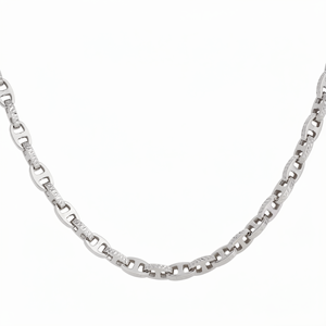 Collier chaîne marine en platine Pt950 massif blanc de qualité supérieure, robuste, unisexe, audacieux, bijou en platine, cadeau - Product Image 3