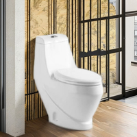 Toilette de camping portable à double chasse d'eau moderne et durable en acier inoxydable bol monobloc monté au sol radiateur de drainage à siphon en S