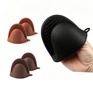 Gants de <span class=keywords><strong>cuisine</strong></span> en silicone résistants à la <span class=keywords><strong>chaleur</strong></span>, imperméables, <span class=keywords><strong>anti</strong></span>-brûlure, de qualité alimentaire, pour la cuisson et la <span class=keywords><strong>cuisine</strong></span> - Product Image 2