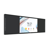 Tableau numérique intelligent EIBOARD 162 pouces avec enregistrement IA, écran tactile multipoint LED 4K pour universités, salles de conférence et auditoriums (OEM)