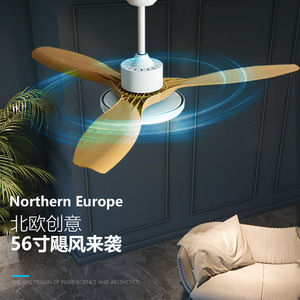 Nordic Minimalist <b>Ceiling</b> <b>Fan</b> Light 56 Inch LED Inverter Silent For Living Room Bedroom - Product Image 2