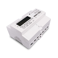 TOMZN 80A Passerelle Zigbee Triphasée Tuya sur Rail DIN, Compteur d'Énergie Intelligent WIFI avec Minuteur et Moniteur kWh, Wattmètre 3*120V 3*230V