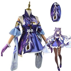 เกม <span class=keywords><strong>Genshin</strong></span> <span class=keywords><strong>Impact</strong></span> <span class=keywords><strong>Keqing</strong></span> เครื่องแต่งกายคอสเพลย์ <span class=keywords><strong>Genshin</strong></span> Ke Qing <span class=keywords><strong>Impact</strong></span> Halloween คอสเพลย์ - Product Image 5