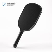 Raquette de pickleball à surface texturée, corps large, surface texturée, 20 mm d'épaisseur, en fibre de carbone brute injectée de mousse, haute résistance