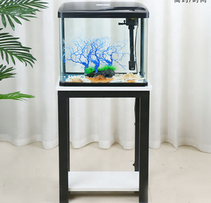 Meuble de support d'<span class=keywords><strong>aquarium</strong></span> sur mesure en bois pour aquariums, décoration solide pour la maison, boîte en carton, décorations et ornements blancs OEM.ODM - Product Image 2