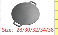 Grosir Disesuaikan Bbq Camping Roaster Pan Peralatan Masak Luar Ruangan Besi Cor Grill Pan