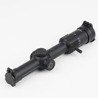 Lunette de visée tactique LPVO MSR 1-8X24SFP avec illumination rouge, tube de 30 mm, deuxième plan focal, antichoc, étanche, montage de lunette de 1,535 pouces, chasse