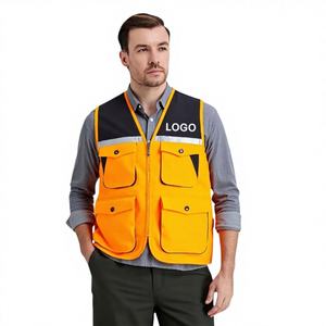 Chaleco de Seguridad de Alta Visibilidad ANSI Clase 1 con Múltiples Bolsillos, Logotipo Personalizado, Chaleco Reflectante de Poliéster - Product Image 1