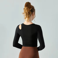 MAYYOUNG Top vente pull à manches longues pour femmes, haut de fitness en plein air