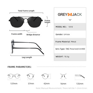 Gafas de Sol Polarizadas para Hombre, Modelo Grey Jack, Montura Cuadrada Completa, Lentes TAC con Protección UV400, Estilo Moderno para Conducir - Product Image 5