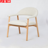 Design nordique Art nouvelle forme de coussin en bois massif siège chaise de loisirs fauteuil pour salon