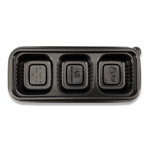 Vente directe des fabricants, petite boîte à portions noire en PP, compatible micro-ondes, pour les collations des enfants - Product Image 5