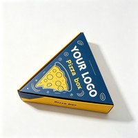 Caja Ecológica Desechable de Cartón Corrugado Triangular para Sándwiches, Pizza en Rodajas, Comida para Llevar, Envase para Comida Rápida