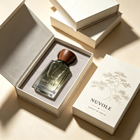 Flacon de parfum vide carré élégant, flacon de parfum en verre de luxe vide de 50 ml, flacon de parfum transparent personnalisé de 30 ml avec couvercle