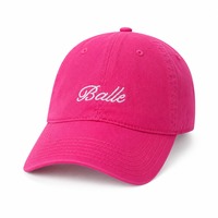 Casquette de baseball brodée personnalisée – Personnalisez divers logos – Casquettes papa en sergé de coton lavé – 6 panneaux, visière incurvée – 6 couleurs – Vente en gros