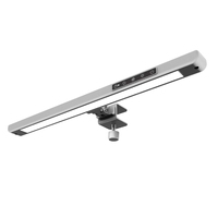 Lampe de bureau LED rectangulaire intelligente avec pince, 20W, CRI 95 élevé, protection oculaire, pour étudiants, lecture, écriture, avec minuterie