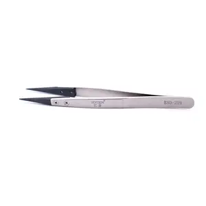 Factory direct supply rubber tipped tweezers stainless steel 302 ESD tweezers Weight tweezers