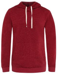 Sudadera con Capucha Extra Grande Antiencogimiento, Forro Polar Sólido, Hombros Caídos, Unisex, Poliéster y Algodón Lavado, Corte Regular para Otoño - Product Image 1